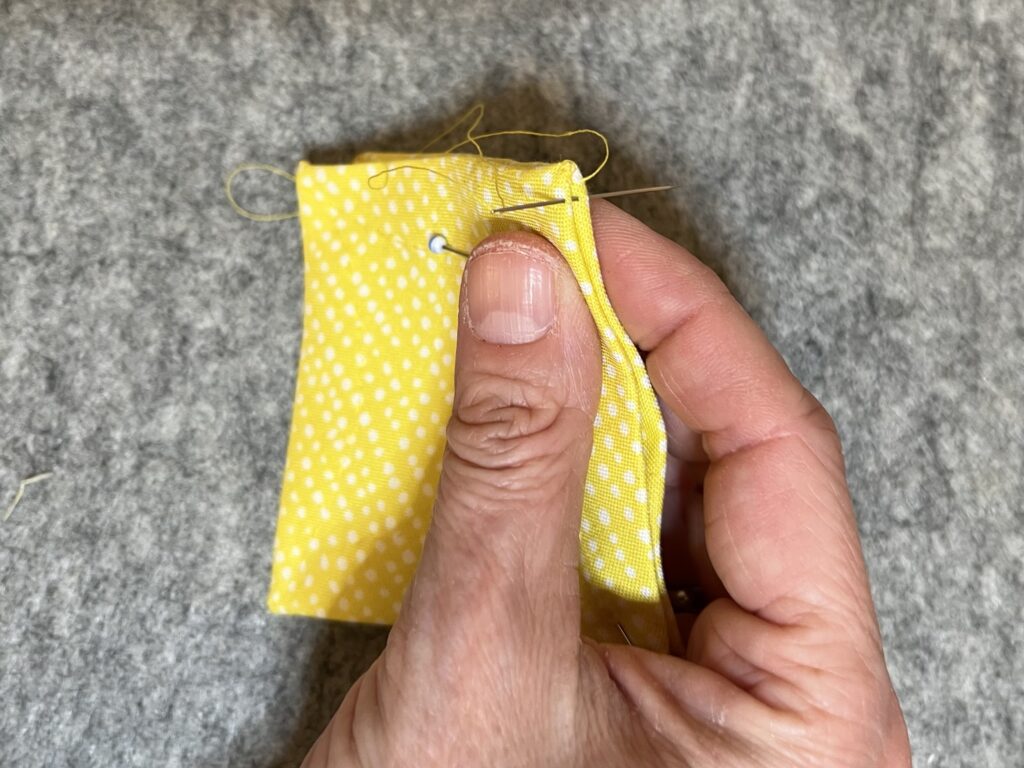 Quadrate mit Überwendling-Stich verbinden