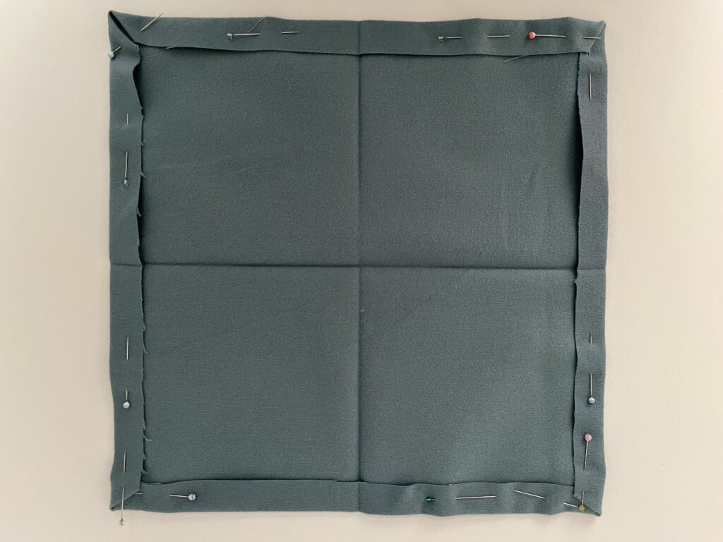 Quadrat zur Hälfte falten