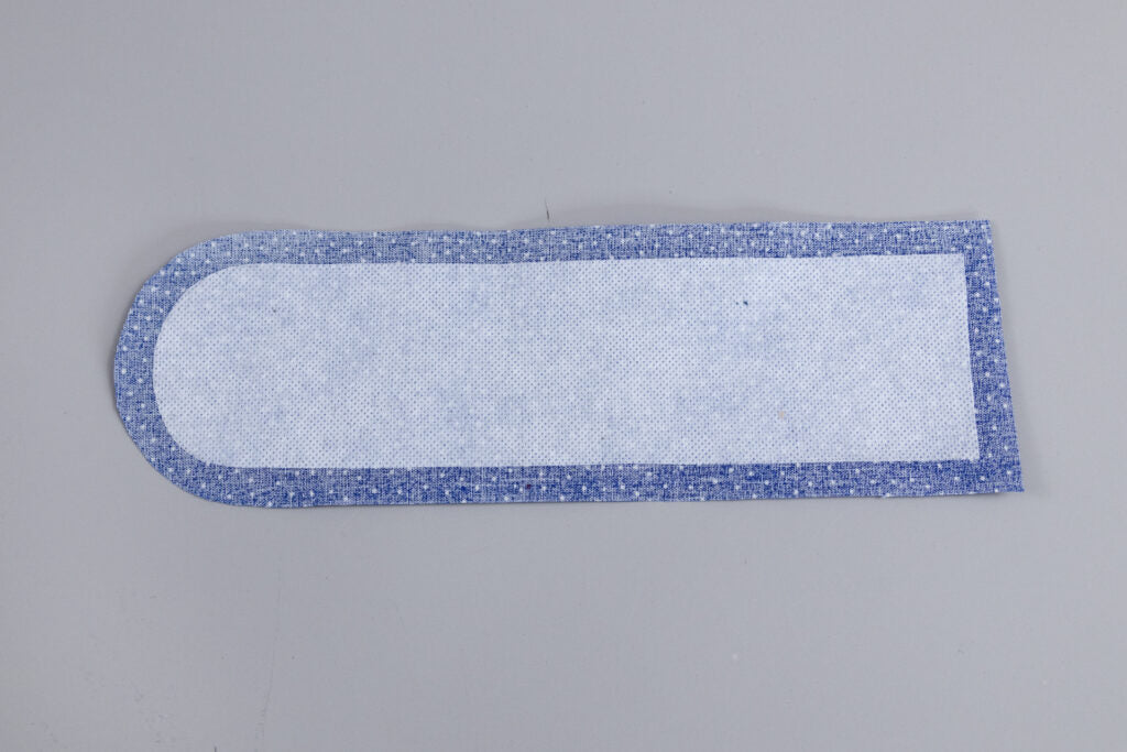 Bügel das Vlies auf den Innenstoff