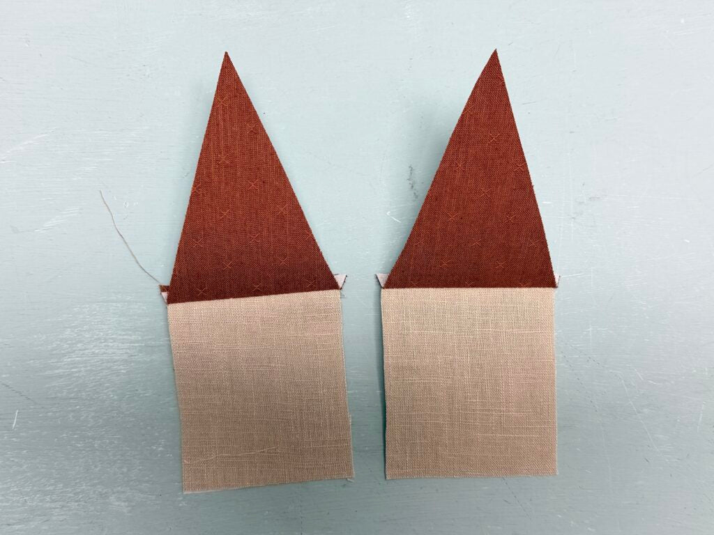 Dach annähen