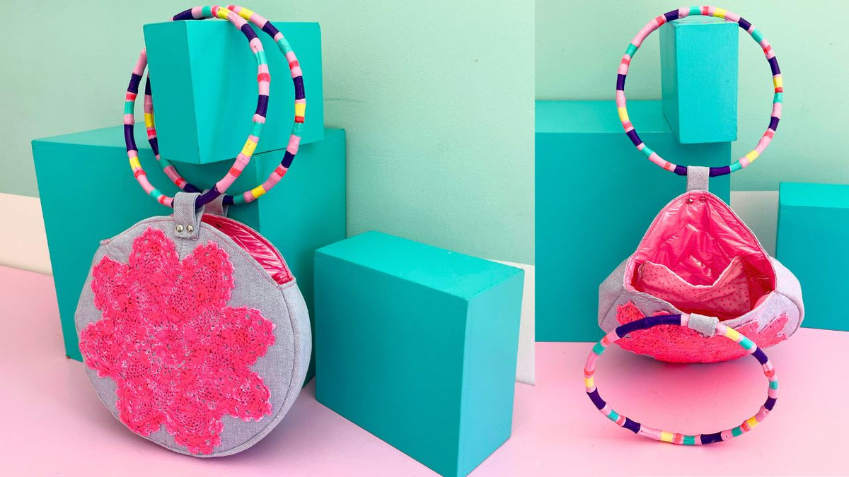 Tasche DOILIE mit Bambusgriff