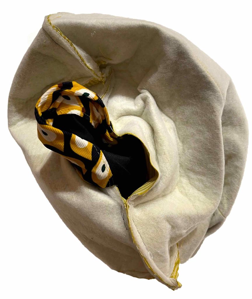 Tasche wenden und Wendeöffnung schließen