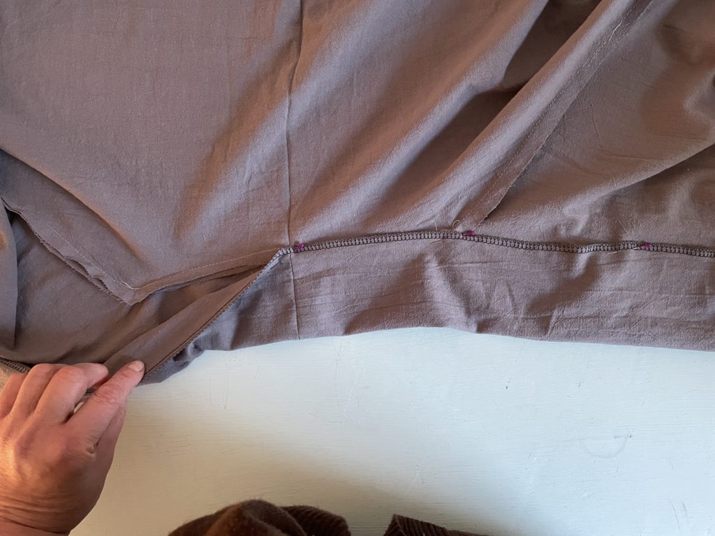 3.6 Beleg des Kimonos nähen