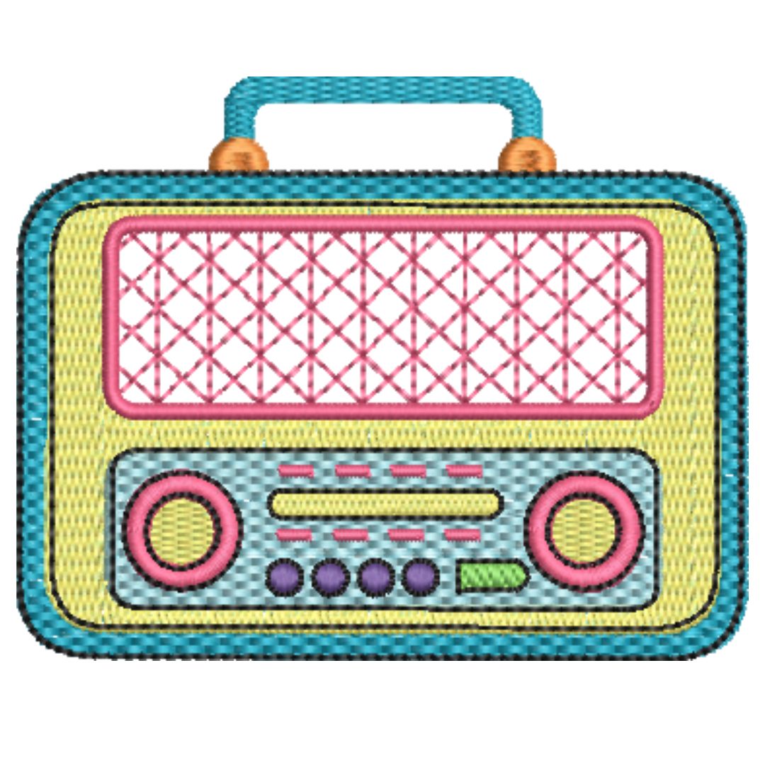 Digitale Stickdatei "Radio Groovy"