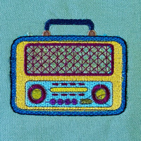 Digitale Stickdatei "Radio Groovy"