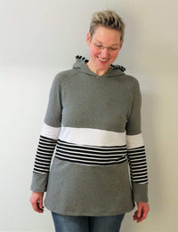 Damen-Hoodie | Schnittmuster "Pepper" | 32 - 60