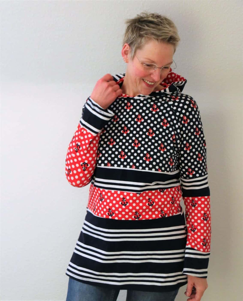 Damen-Hoodie | Schnittmuster "Pepper" | 32 - 60