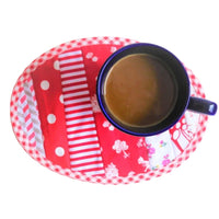 Schnittmuster Mug Rug oval
