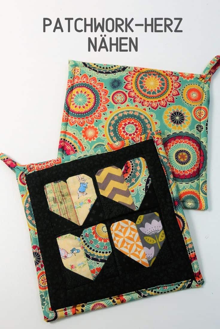 Patchwork-Herz | Schnittmuster in 2 Größen
