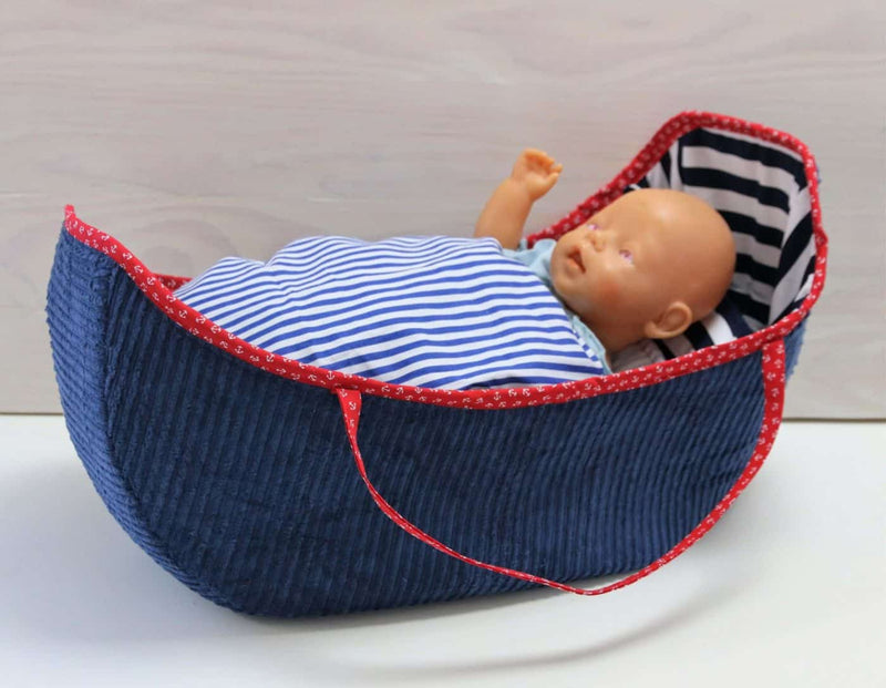 Schnittmuster Puppenbett XL