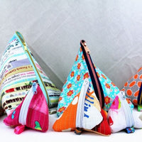 Nähanleitung Pyramidentäschchen | Dreieckstäschchen