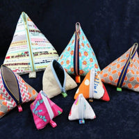 Nähanleitung Pyramidentäschchen | Dreieckstäschchen