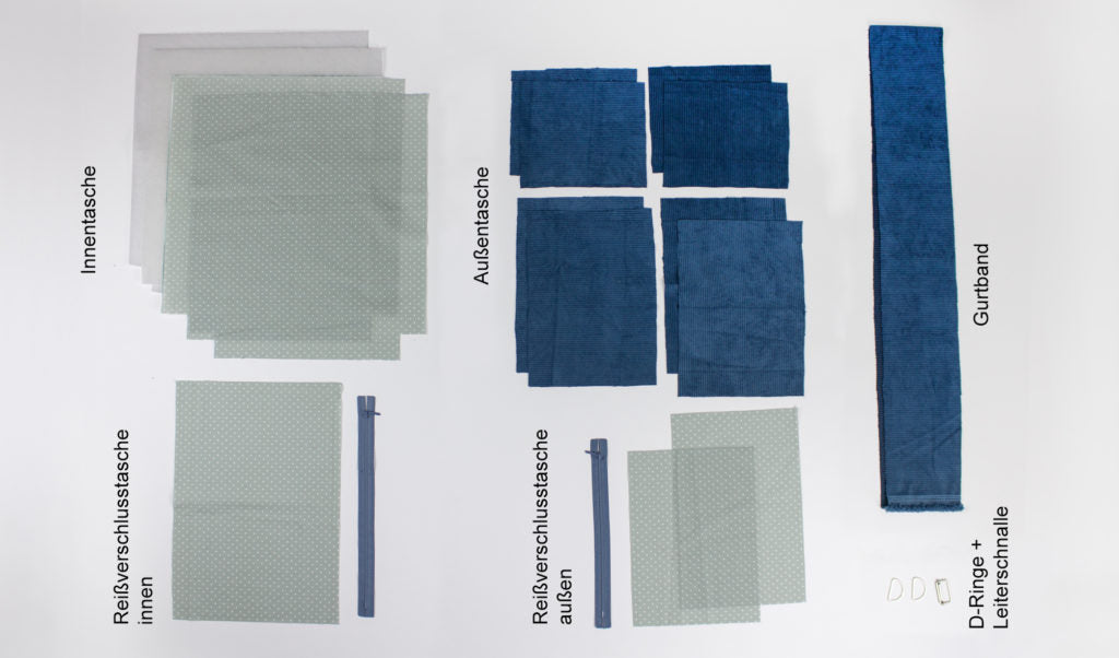 Schnittmuster ausdrucken und Material vorbereiten