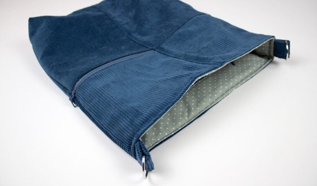 Tasche wenden und Rand absteppen