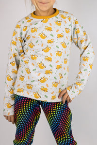 Kinder-Raglanshirt "Lemon slim"