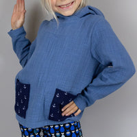 Musselinhoodie "NALOU"