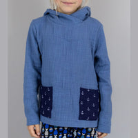 Musselinhoodie "NALOU"