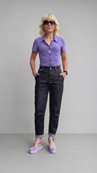 Barrel-Jeans KATTIS | Papierschnittmuster