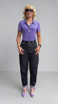 Barrel-Jeans KATTIS | Papierschnittmuster