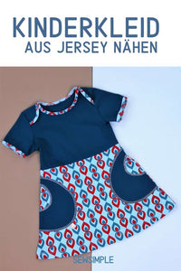Jersey Kinderkleid | Schnittmuster "Yoko" | Größe 74 - 158