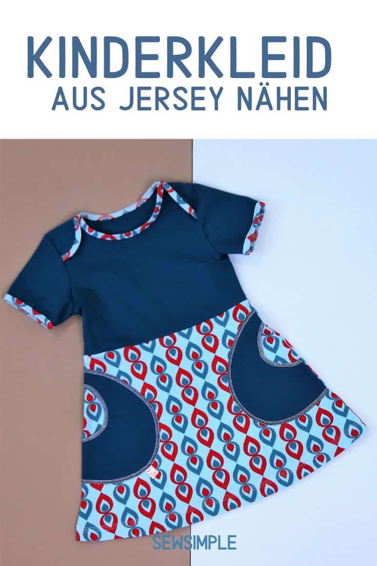 Jersey Kinderkleid | Schnittmuster "Yoko" | Größe 74 - 158