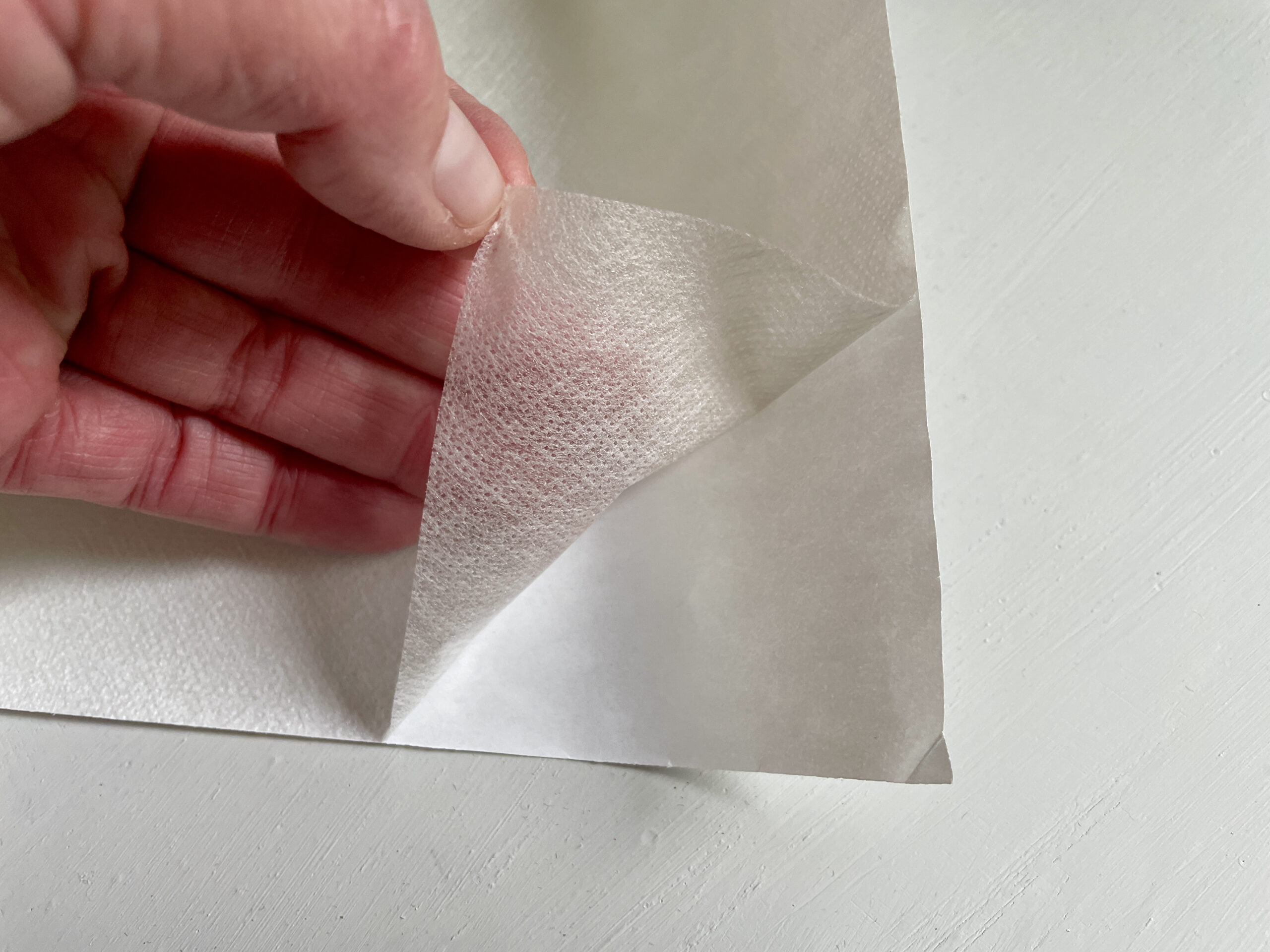 Polyester-Watte aufbügelbar H 640 90cm weiß, Polyester-Vlies, Volumenvlies