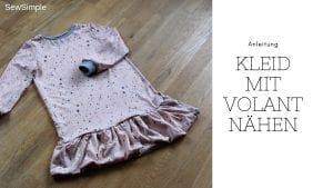 Schnell & einfach: Kleid mit Volant nähen | Rüschen-Saum