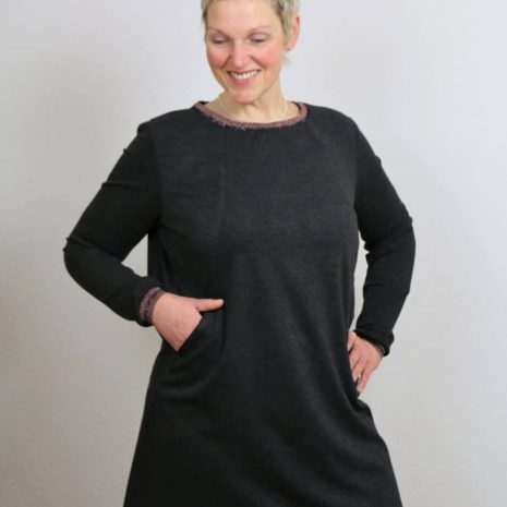 Tunika-Kleid für große Größen nähen