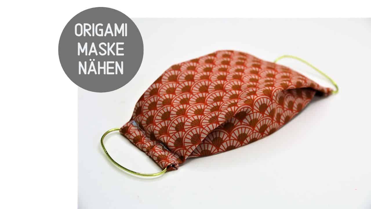 Origami Maske nähen: Mundschutz im Japan-Stil (super für Brillenträger)