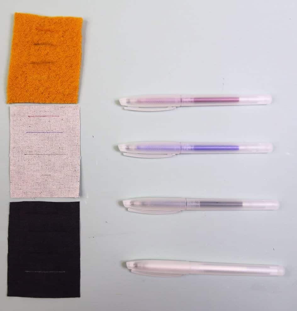 10xWärme Radierstift Markierstift  Für Stoff herstellung Textilmarker Weiß 