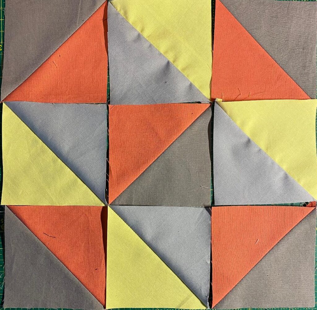 Patchwork aus Dreiecken nähen- weitere Muster