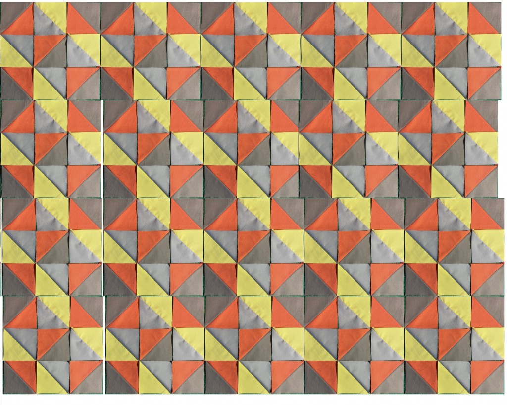Patchwork aus Dreiecken nähen- mögliches Quiltdesign